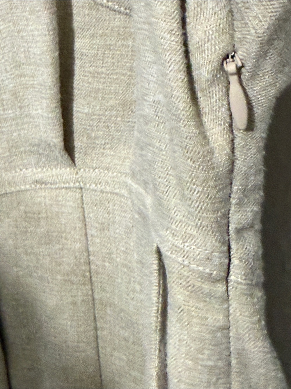 Nuuly x Ronny Kobo Long Sleeve Beige Brila Utility Jumpsuit 80s Quiet Luxury - Picture 9 of 13